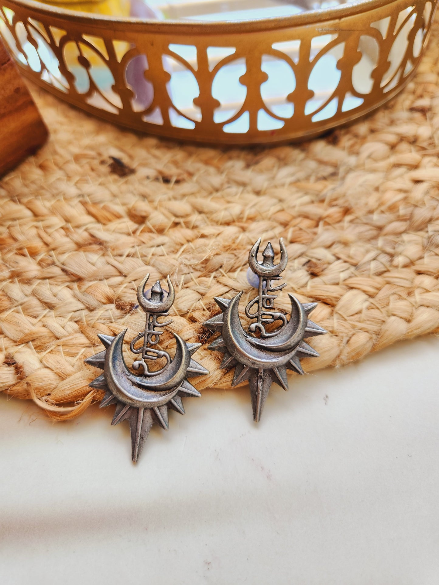 Antique shakti studs