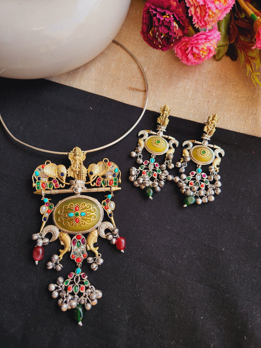 lakshmi ji elephant pendant hasli