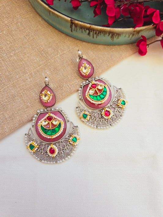 pachi kundan danglers