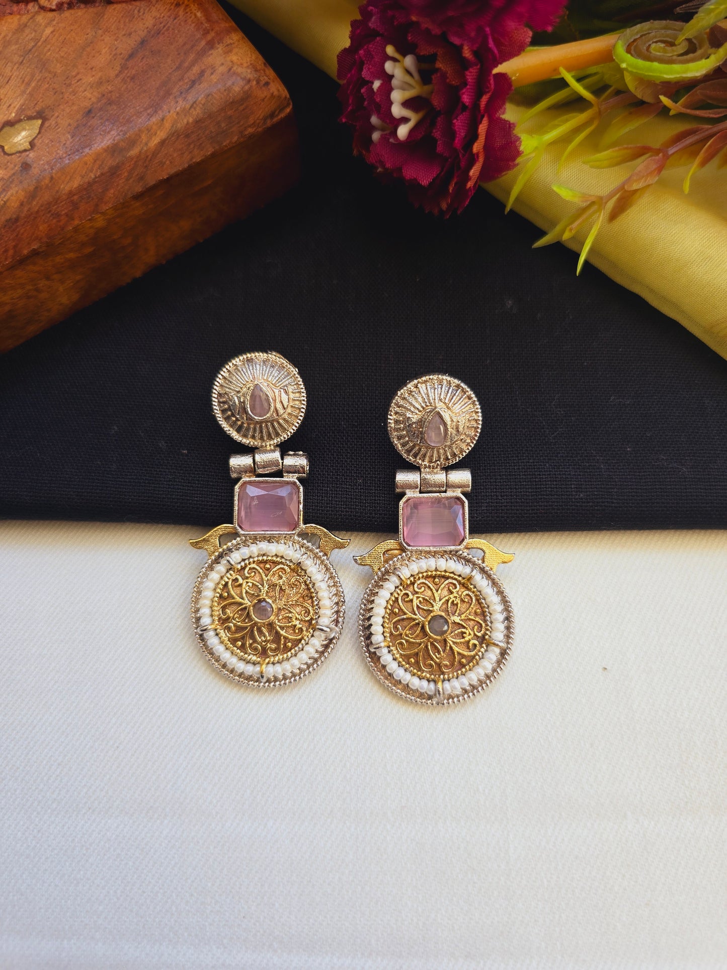 Shireen dual tone danglers