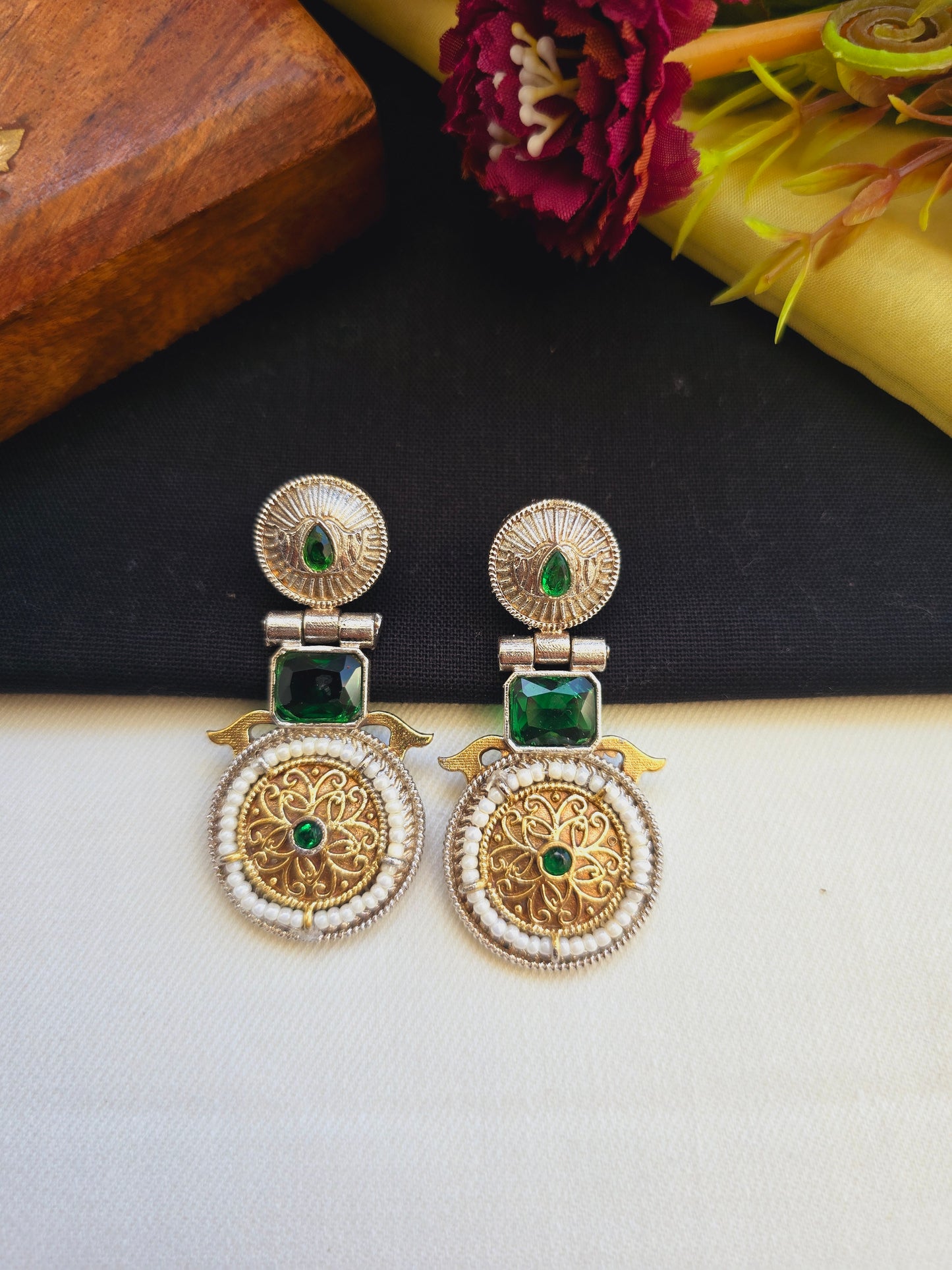 Shireen dual tone danglers