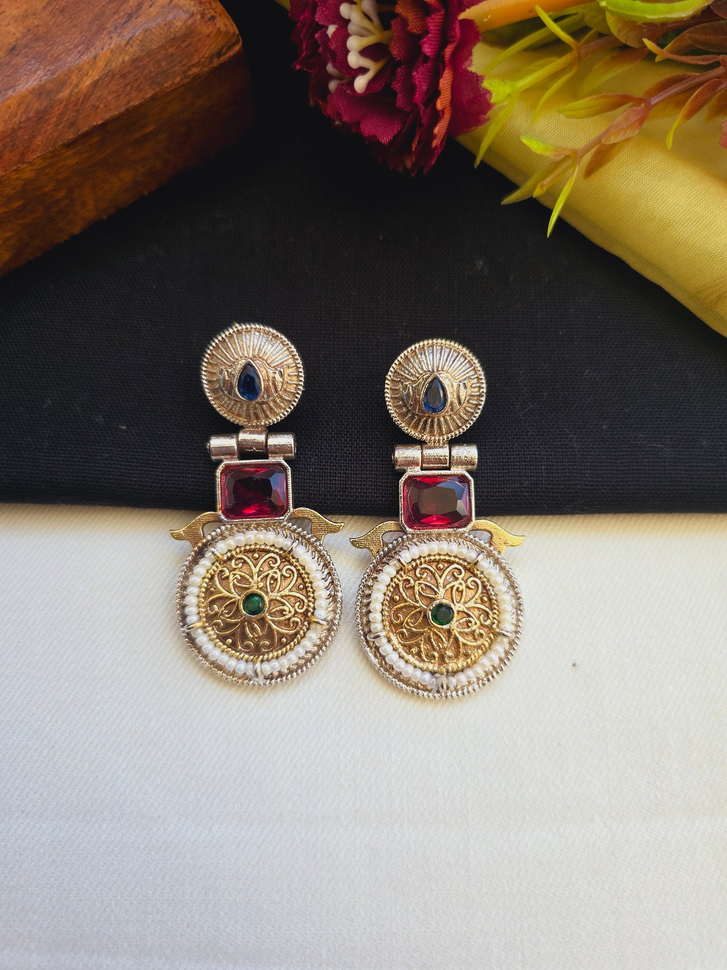 Shireen dual tone danglers