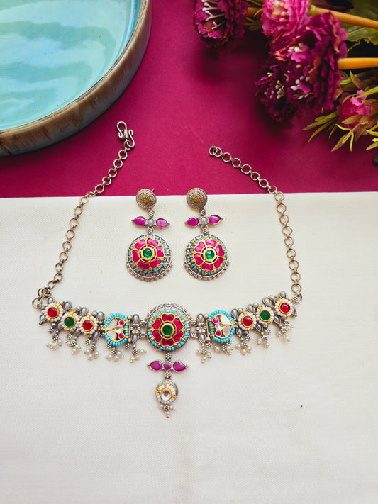 Pachi kundan choker