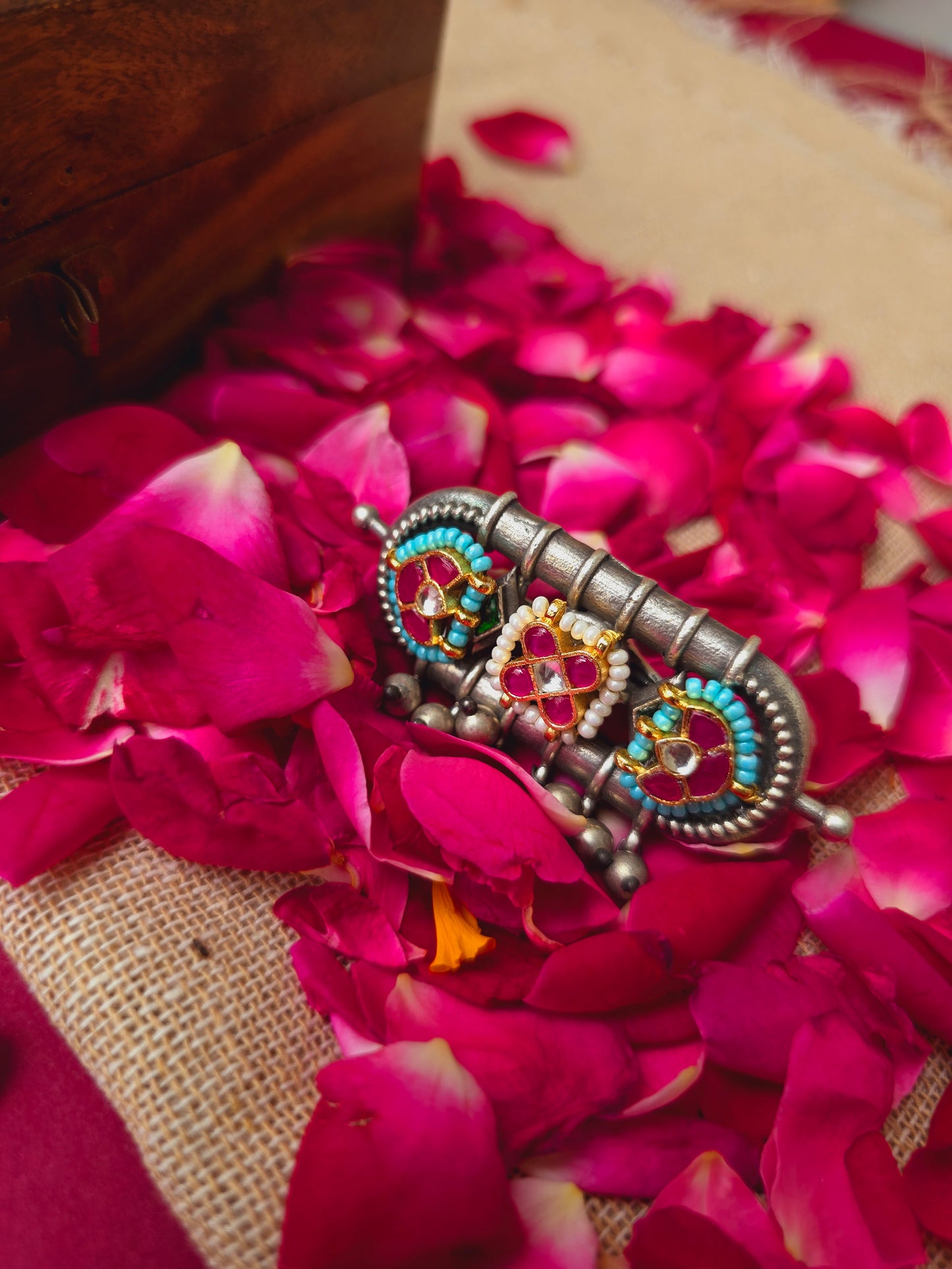 Pachi kundan ring