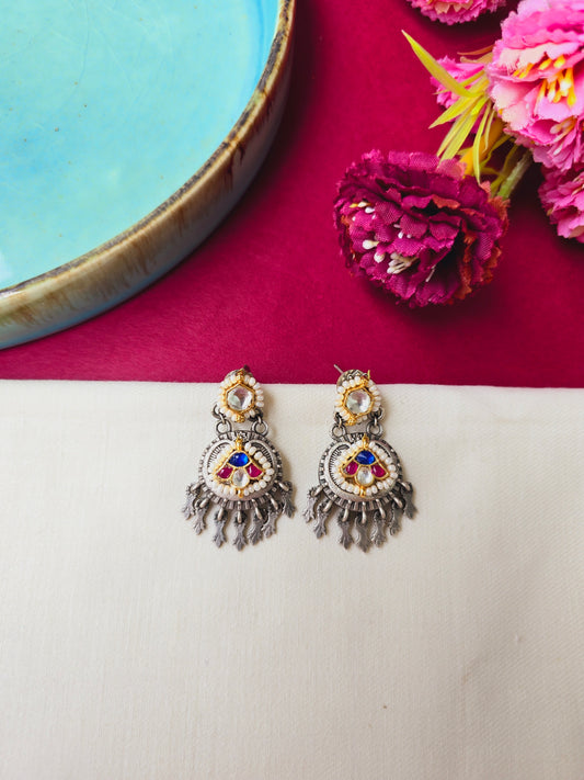 Pachi kundan mini danglers