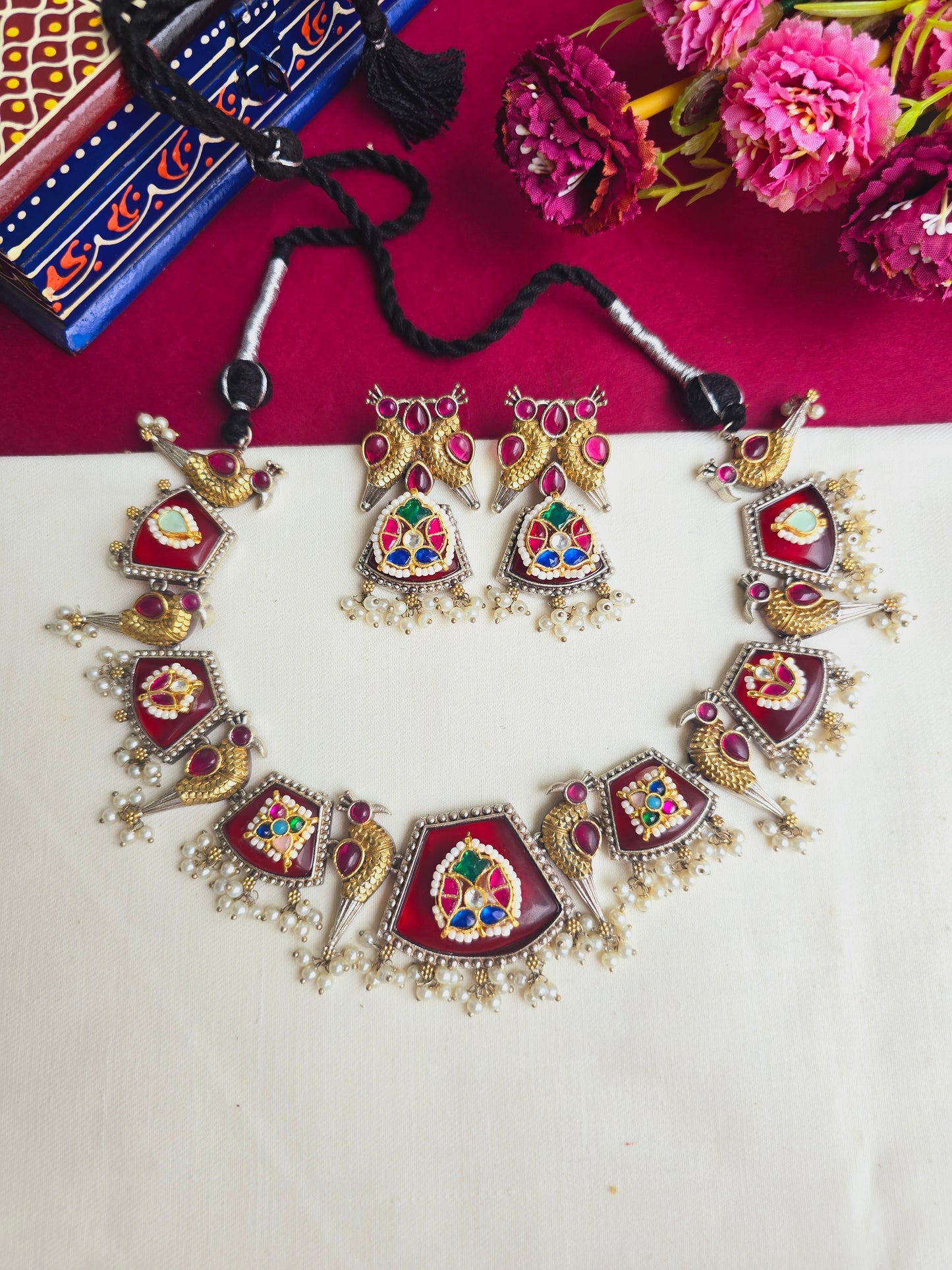 Pachi kundan jadau choker