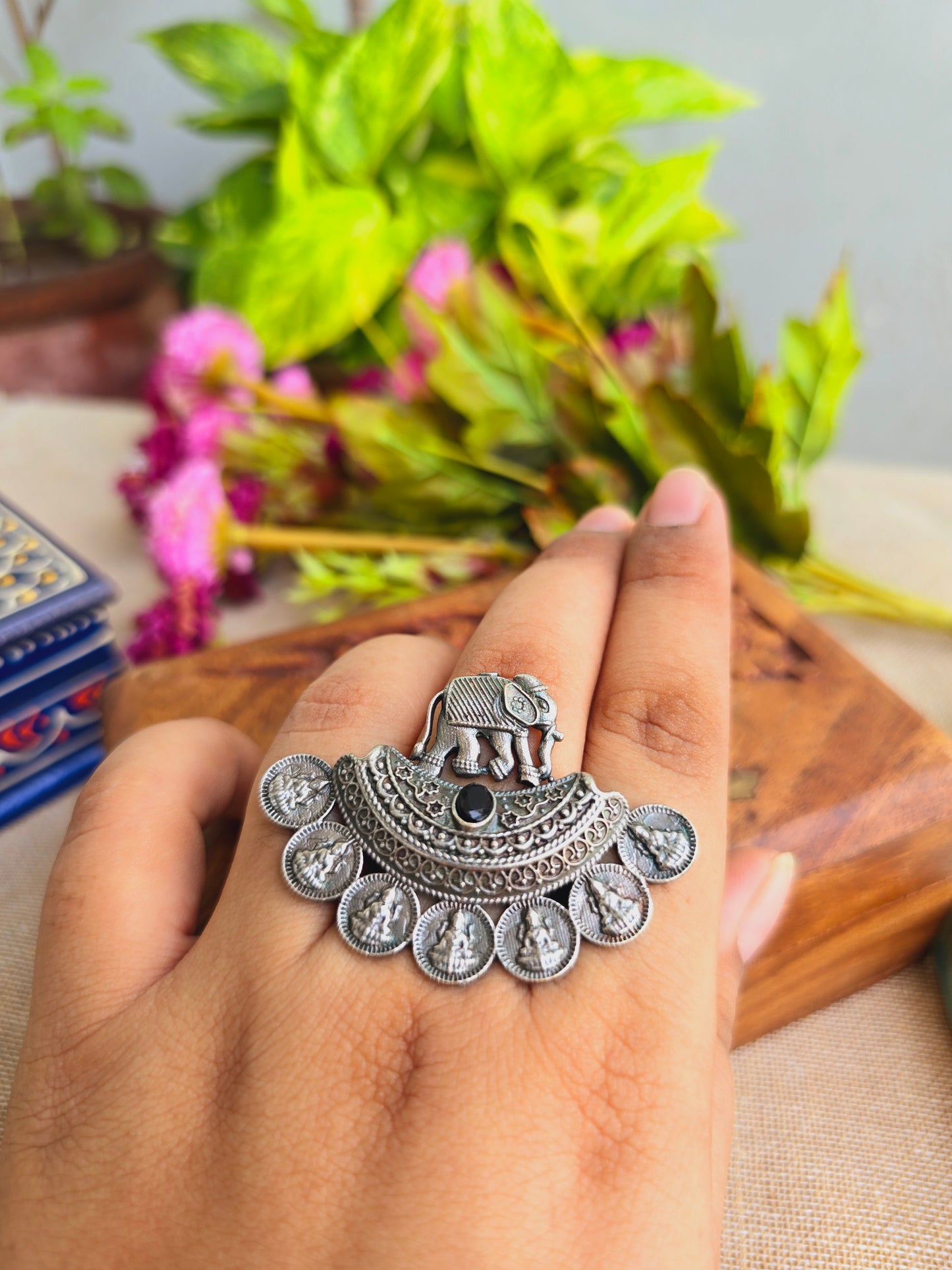 Antique elephant ring