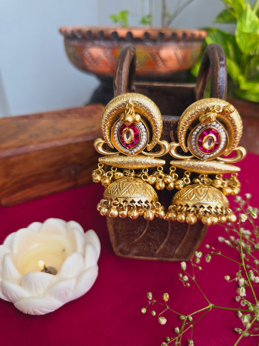 Navya gold jhumkas