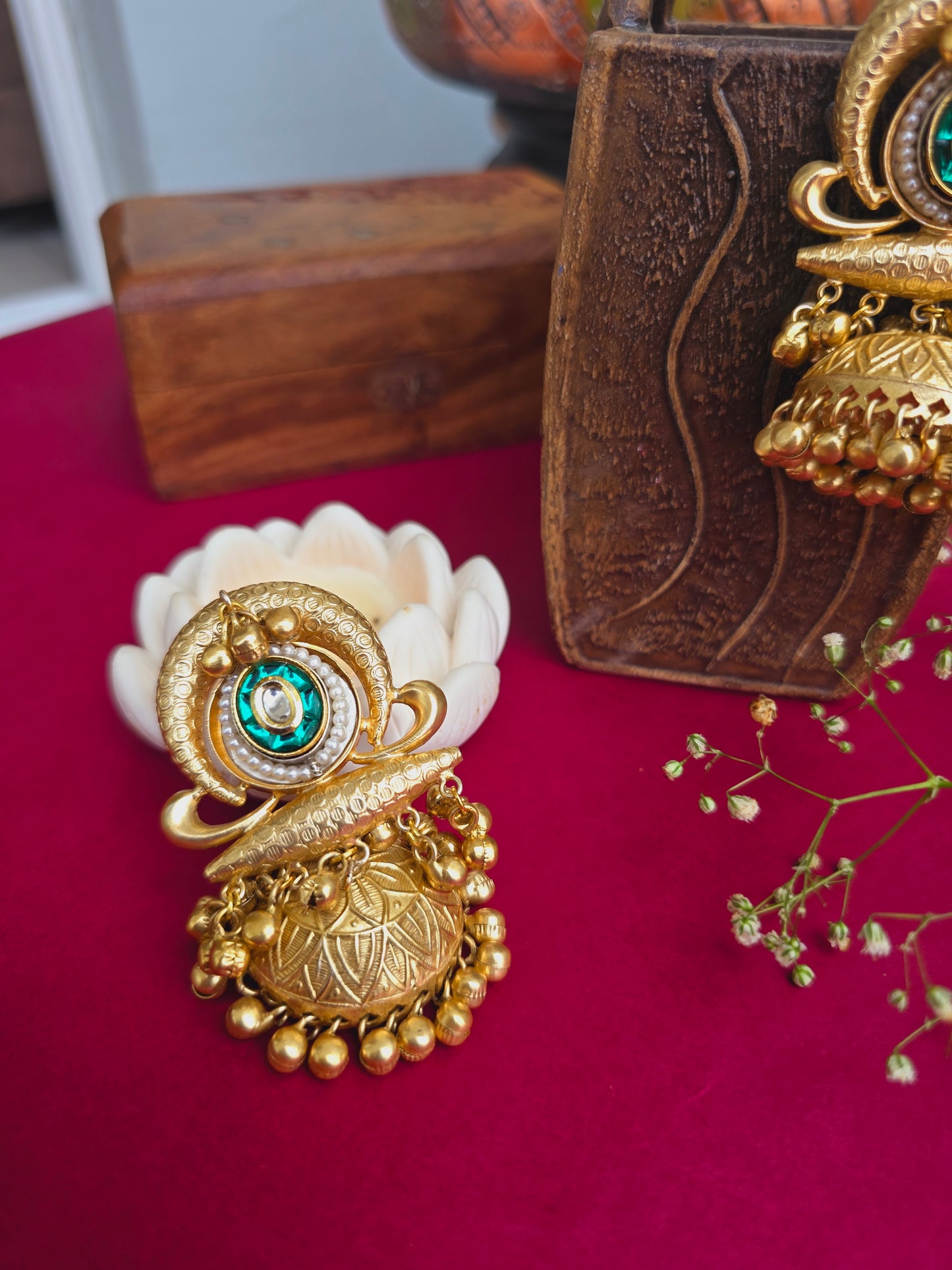 Navya gold jhumkas