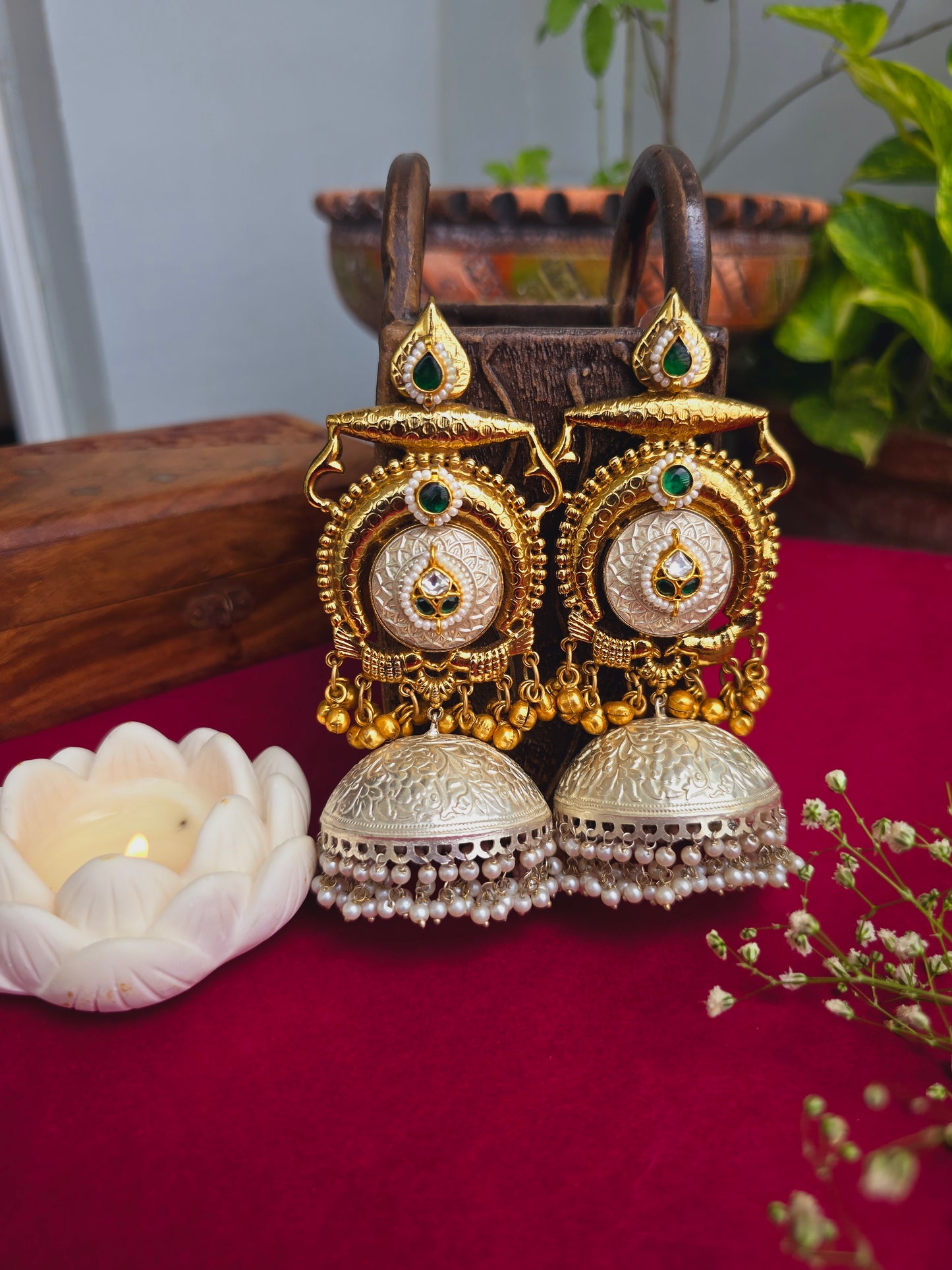 Maharani jhumkas