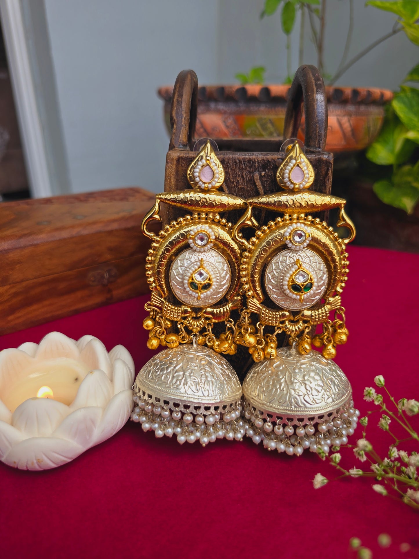 Maharani jhumkas