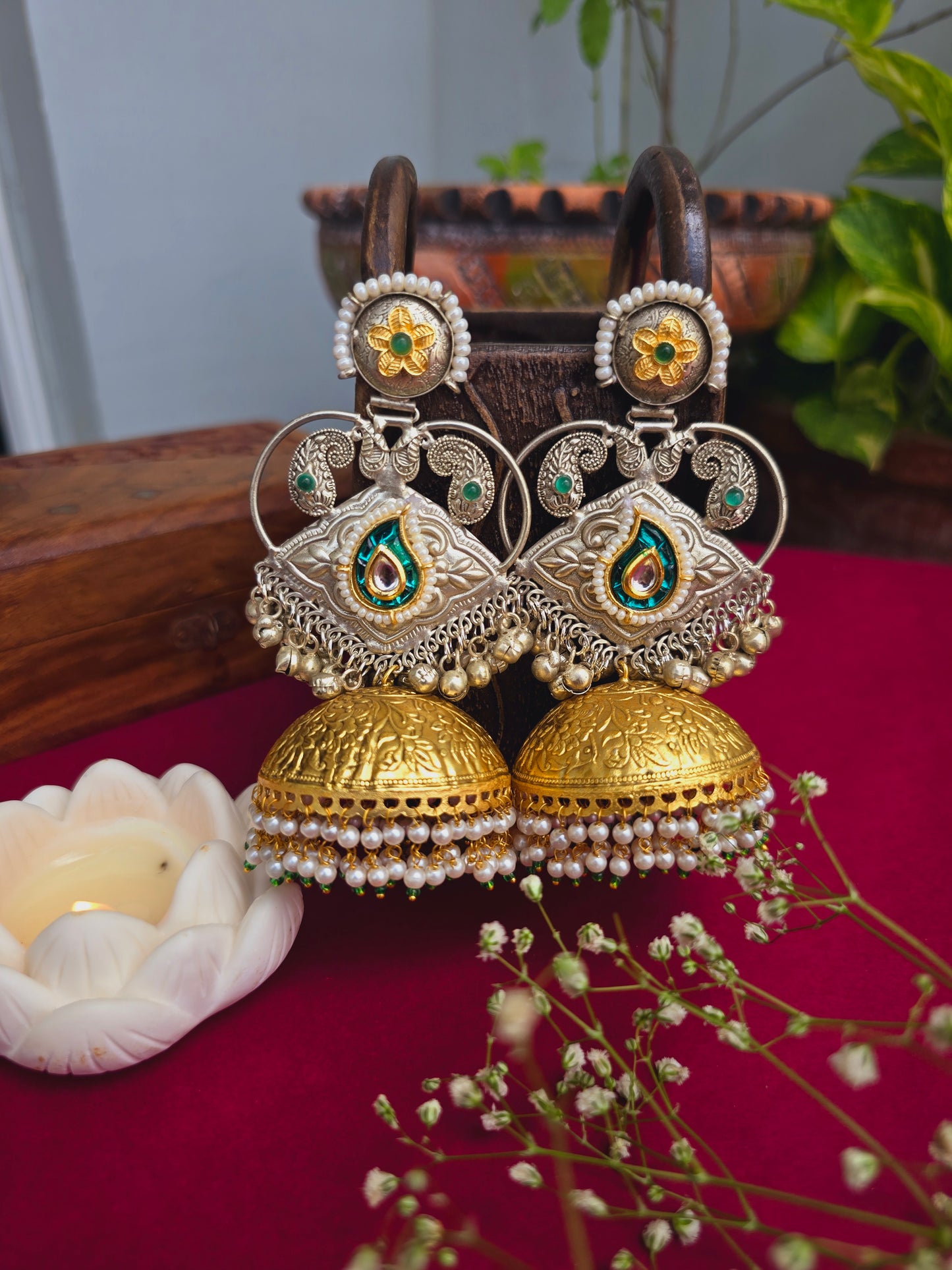 Mallika chandbali jhumka