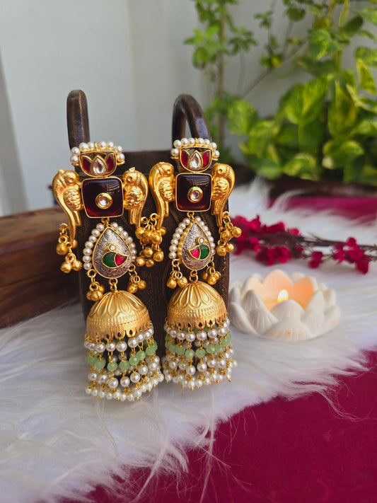 Mohini gold jhumkas