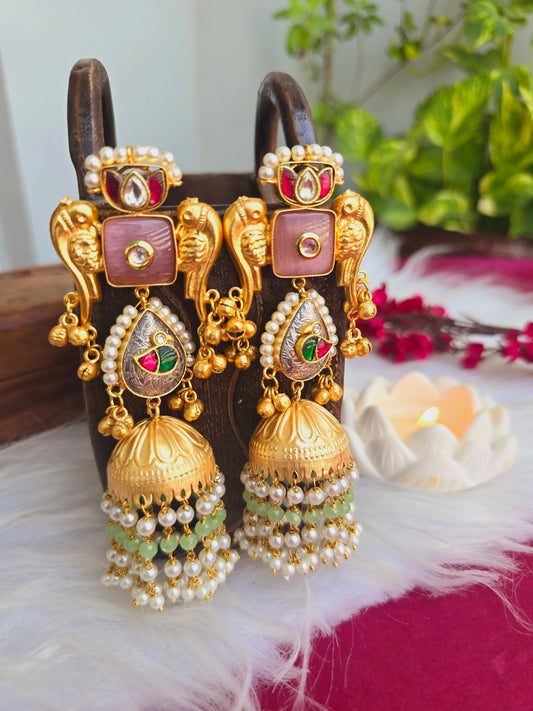 Mohini gold jhumkas