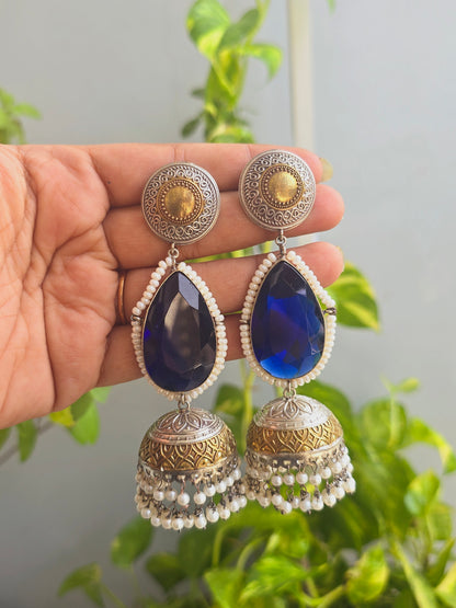 Veda dual tone jhumka