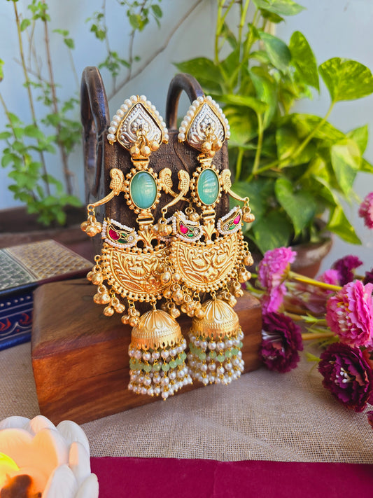 Amogh gold jhumkas