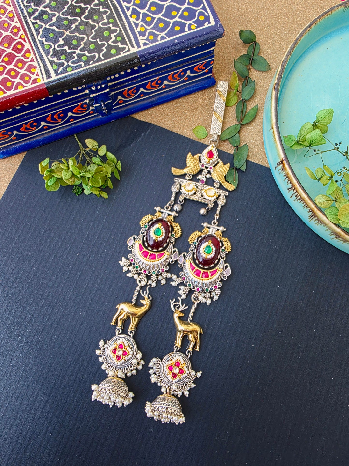 Pachi kundan deer waist juda