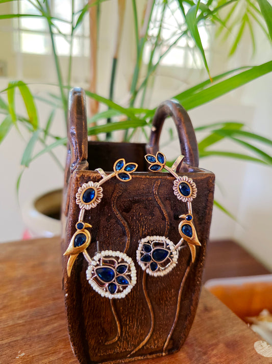 Dual tone bird earcuffs