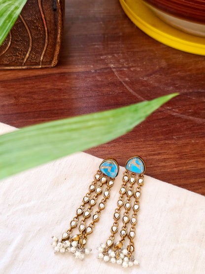 Moissanite stone danglers