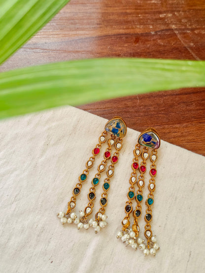 Moissanite stone danglers