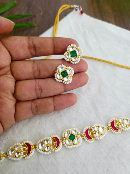 Daisy kundan choker