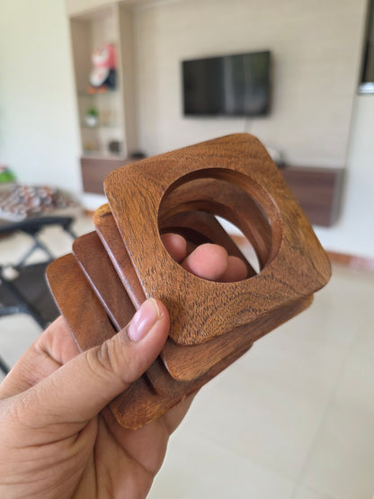 Square wooden stack