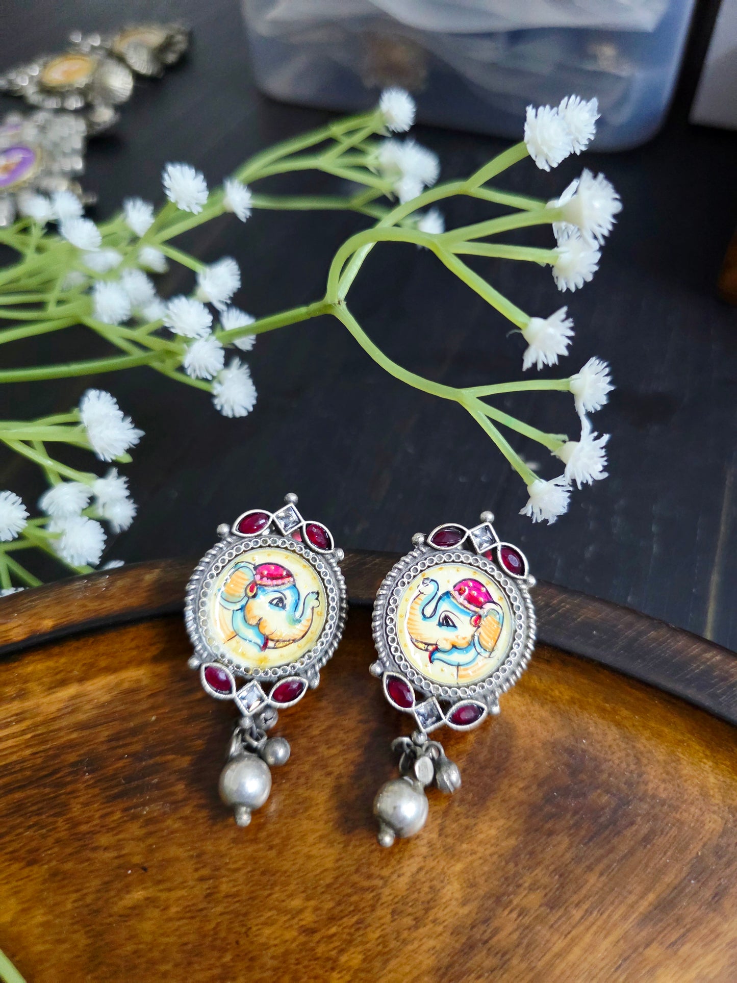 Pichwai painted studs