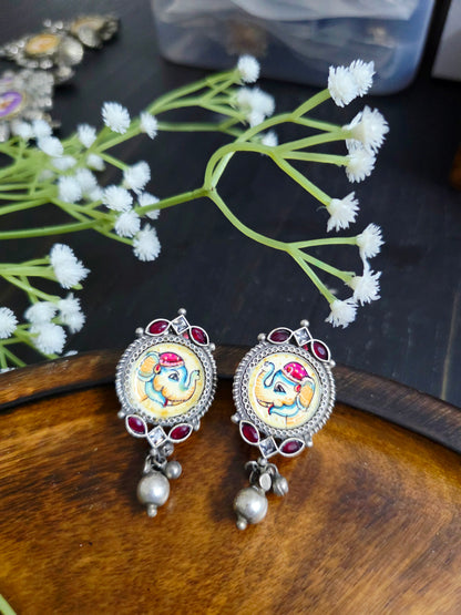 Pichwai painted studs