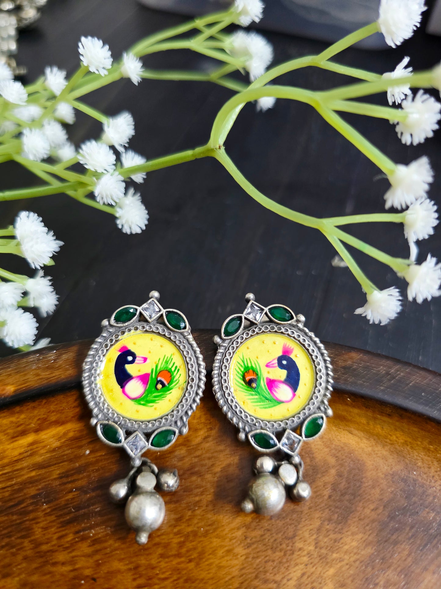 Pichwai painted studs