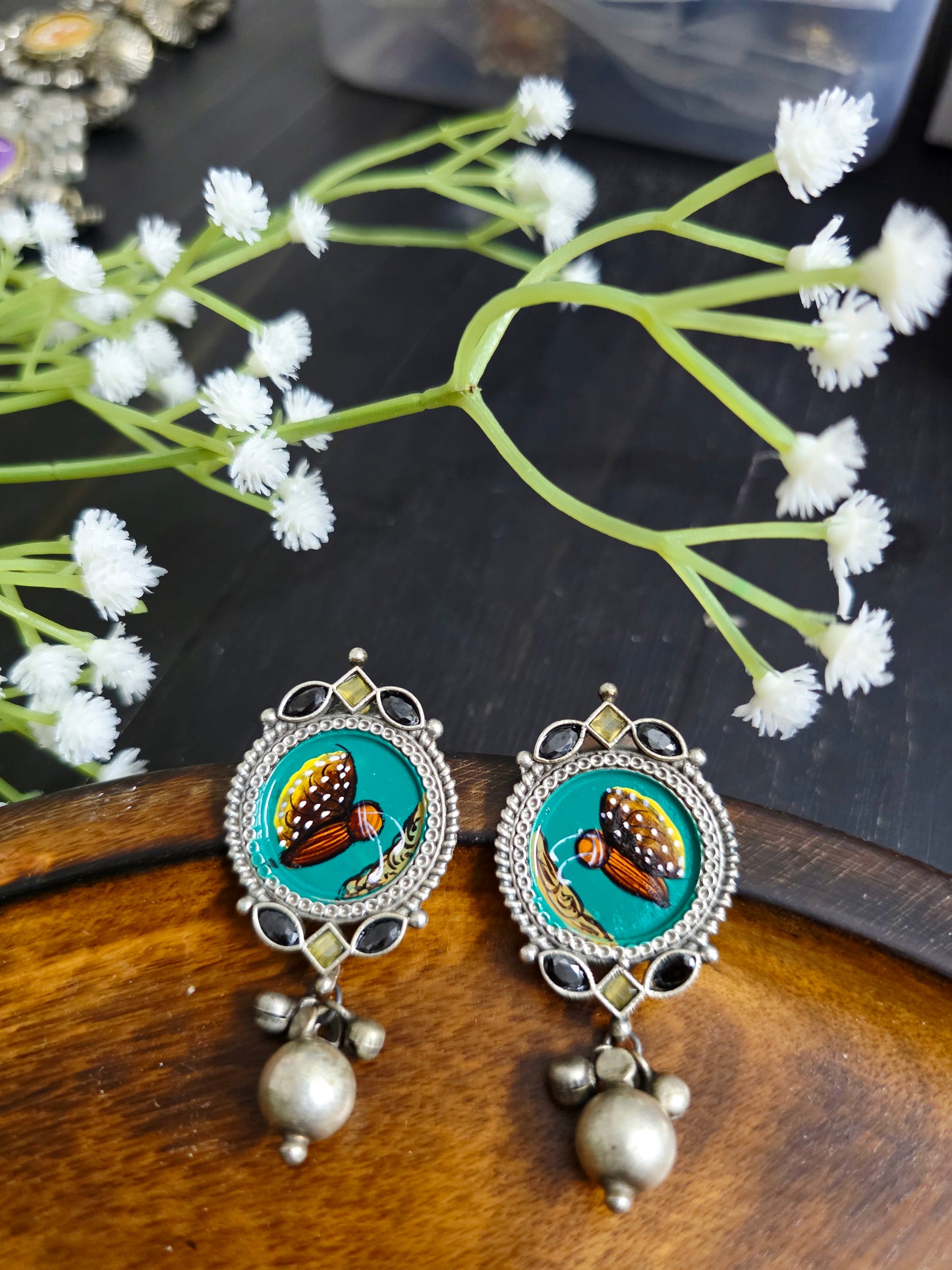 Pichwai painted studs