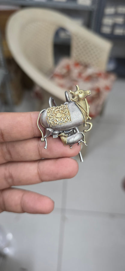 Raval fusion two tone nandi hair pin