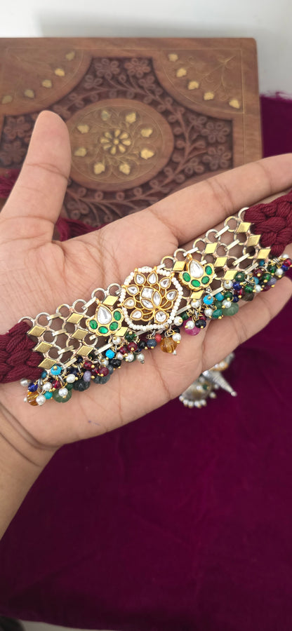 Sona handcrfated fusion thread choker