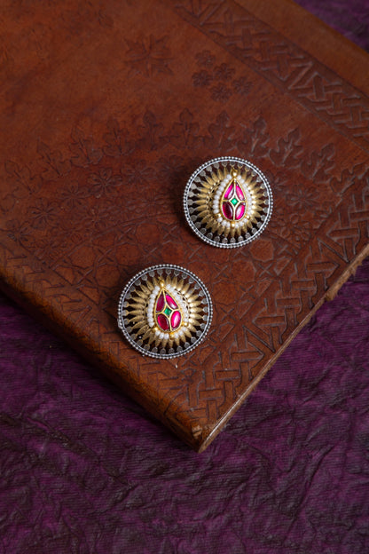 Bhavika fusion two tone pachi kundan choker