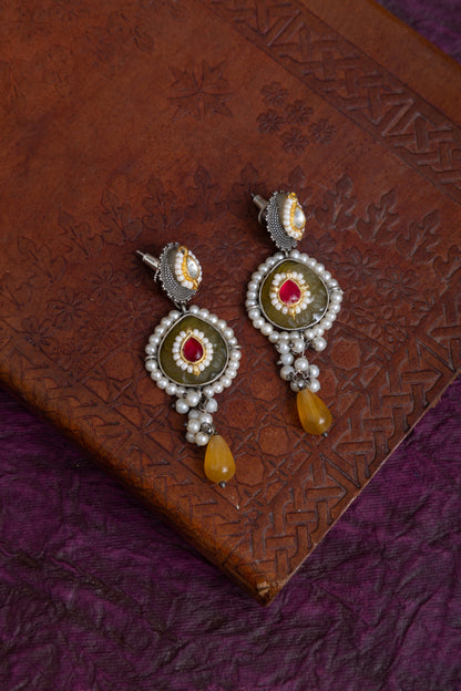 Aastha fusion two tone pachi kundan stone choker