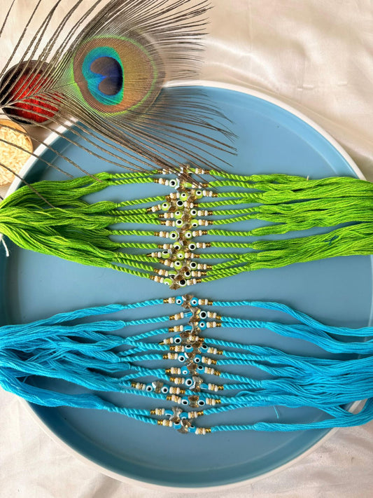 Evil eye beads rakhi