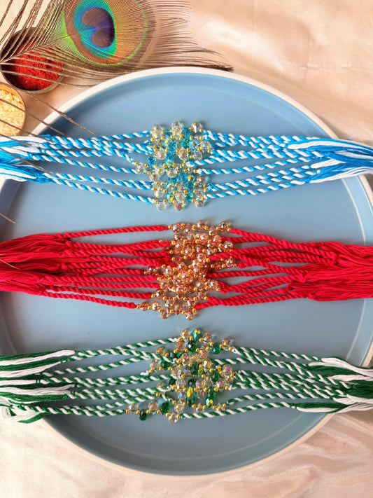 Crystal  beads rakhi