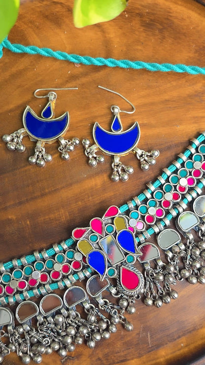 Afghani Mirror choker