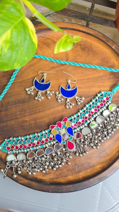 Afghani Mirror choker