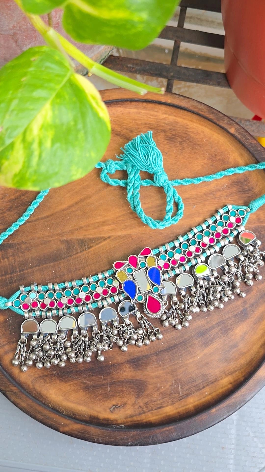 Afghani Mirror choker