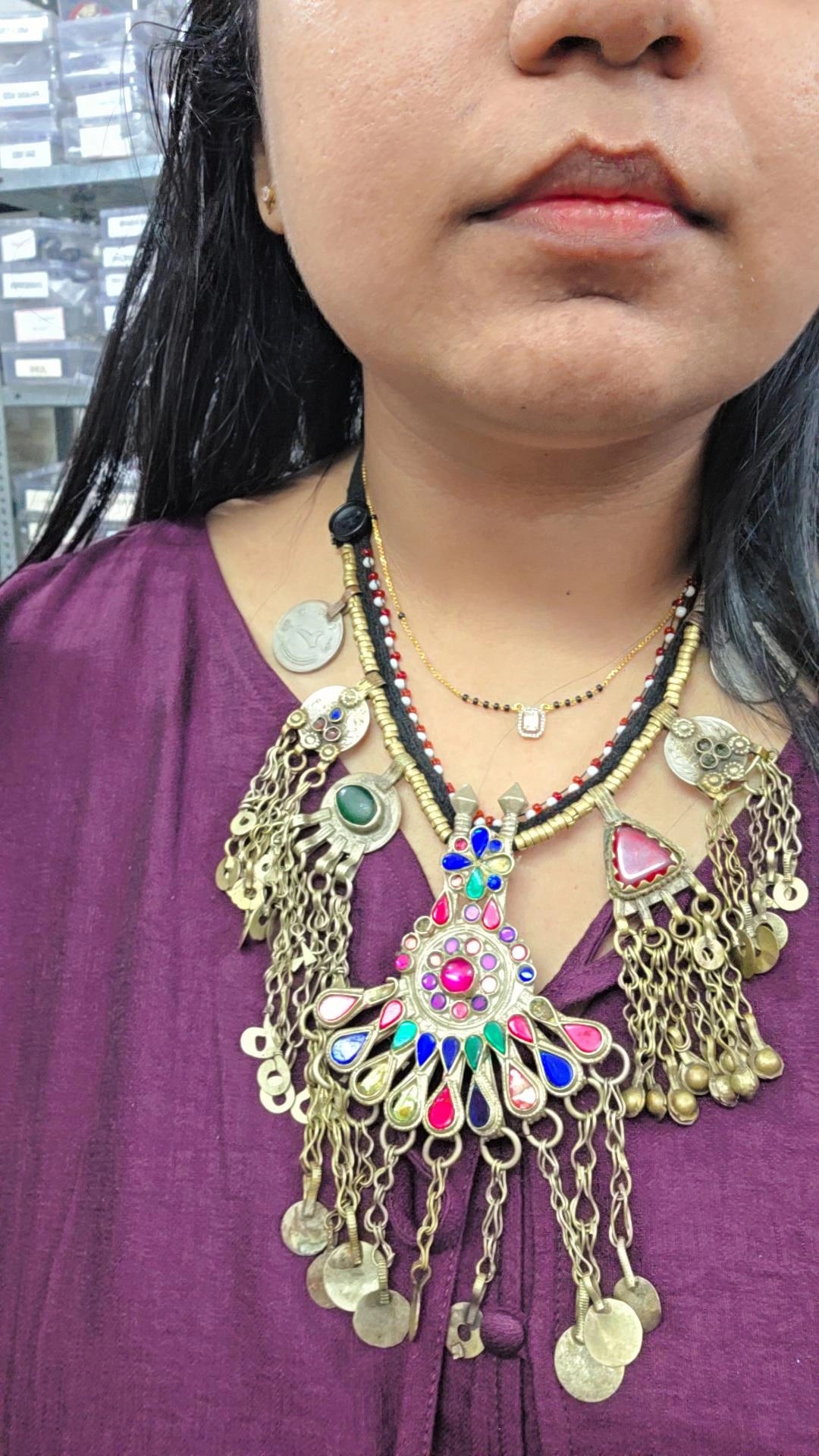 Afghani Vintage coin choker