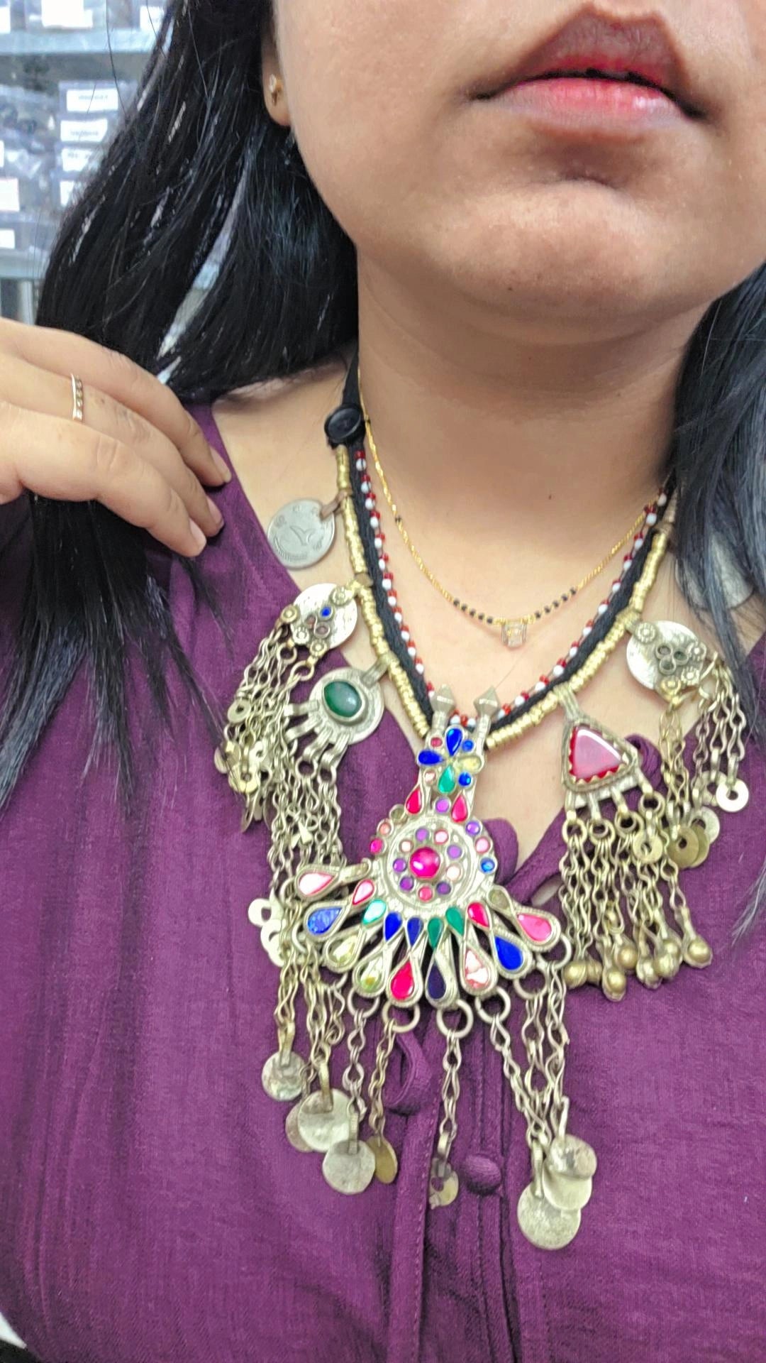 Afghani Vintage coin choker