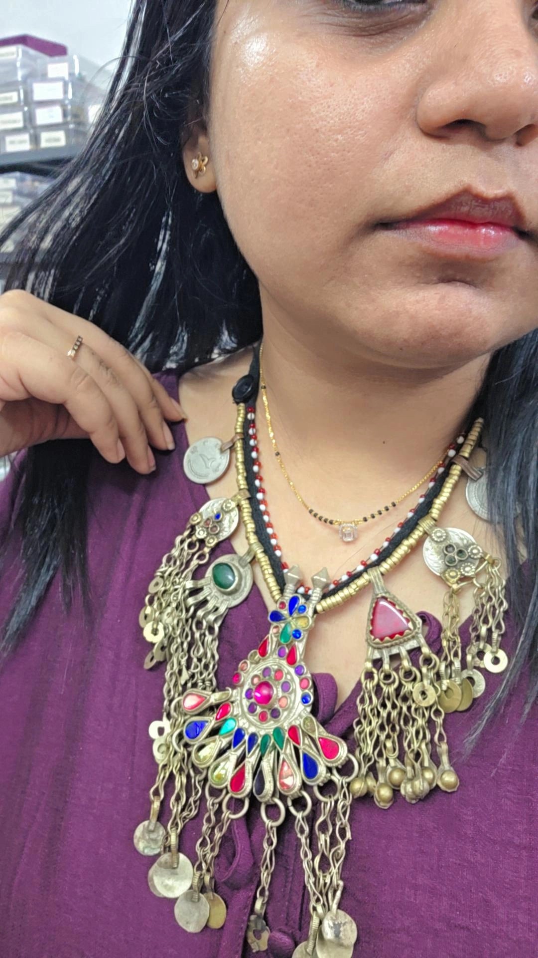 Afghani Vintage coin choker