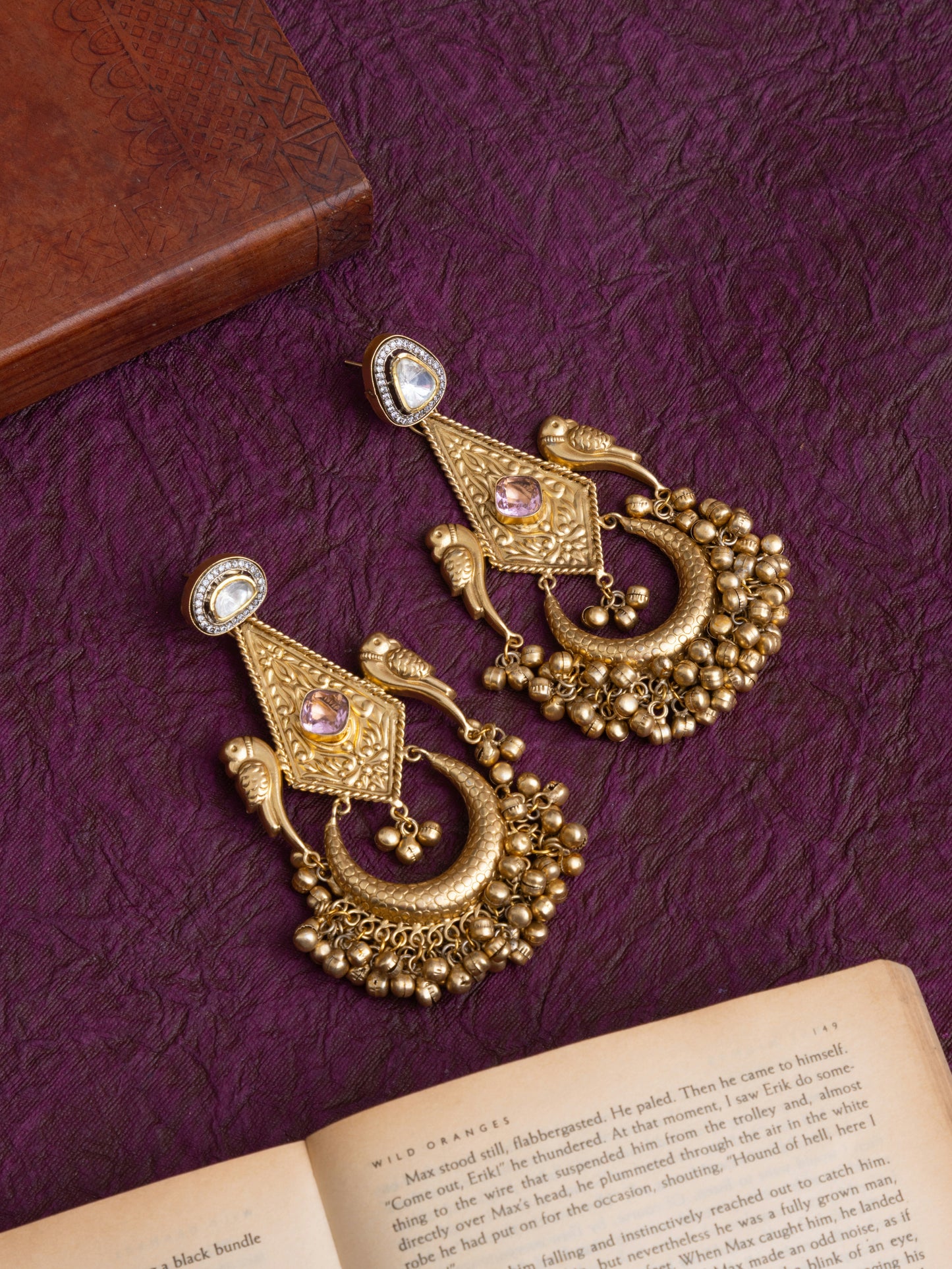 Amaira parrot chandbali