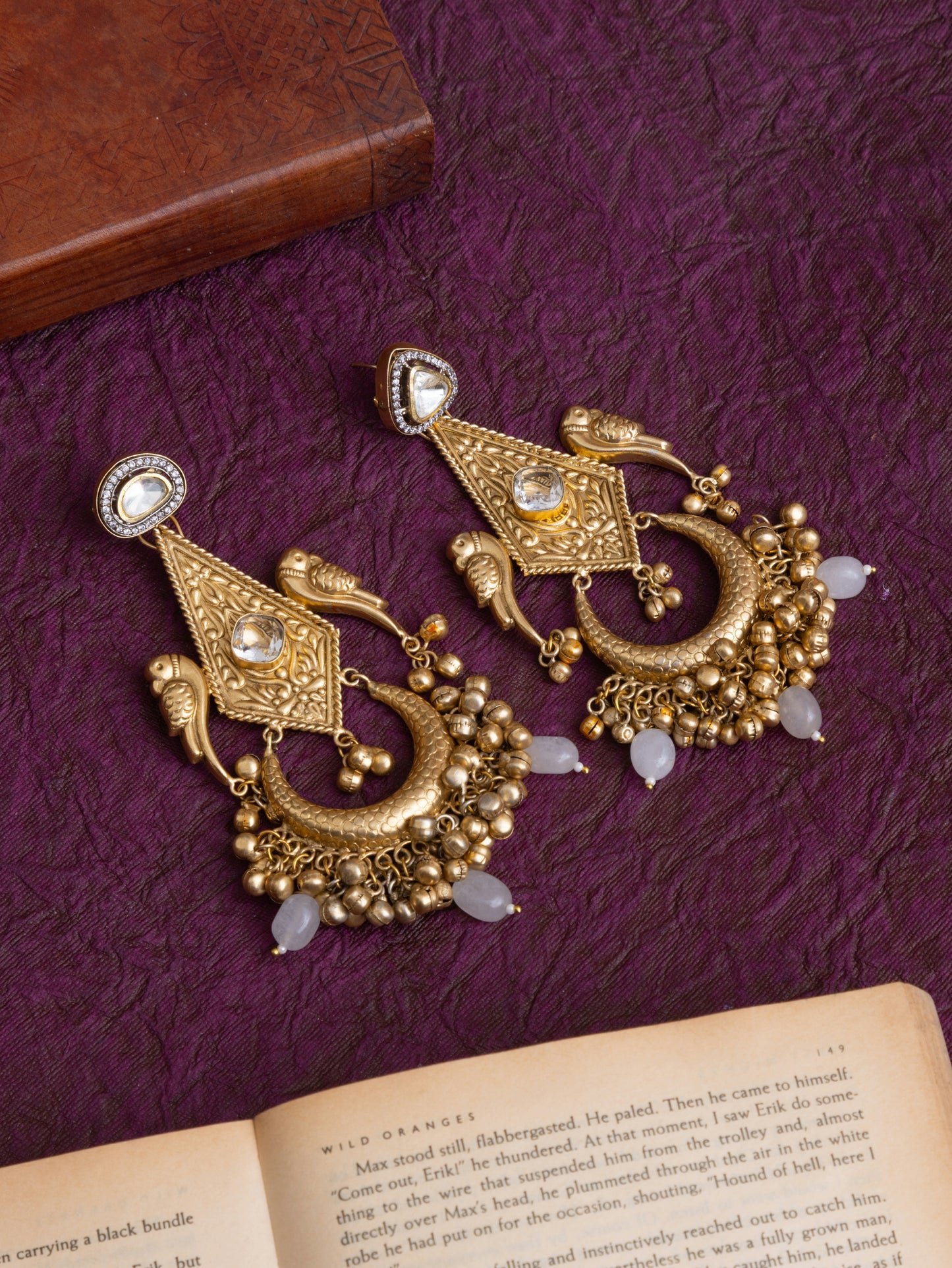 Amaira parrot chandbali