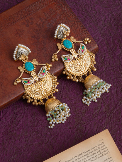 Amogh gold jhumkas