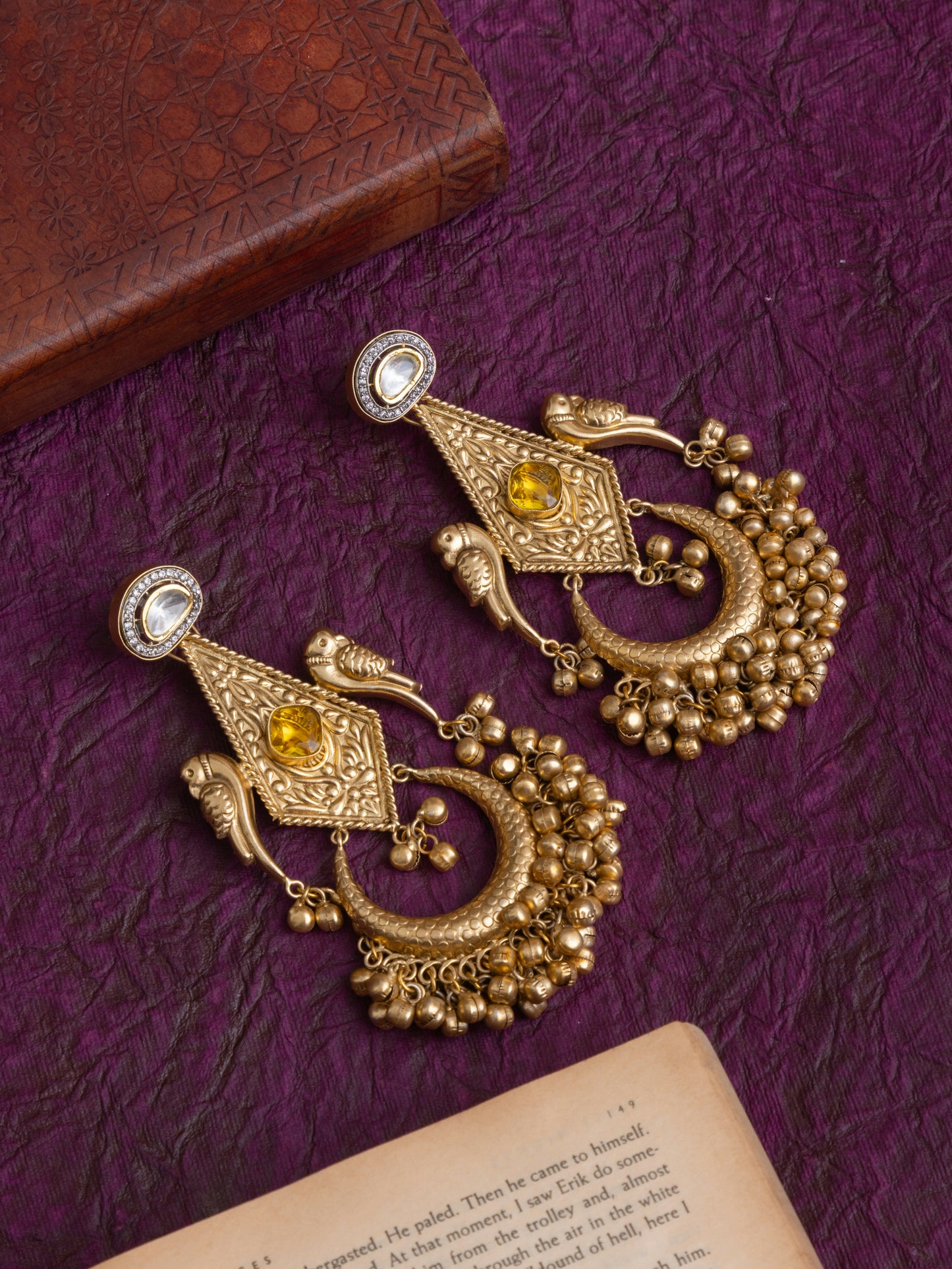 Amaira parrot chandbali
