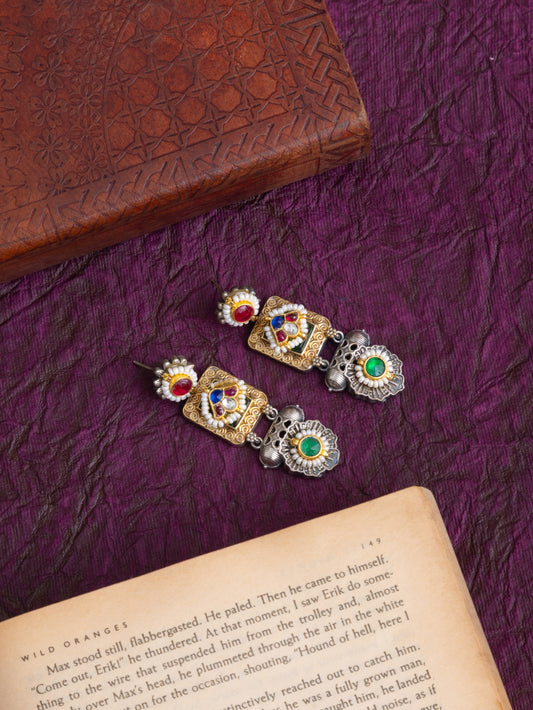 Pachi kundan mini danglers