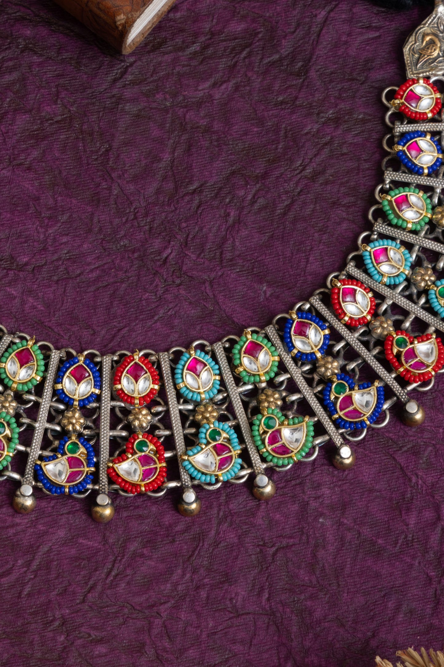 Royal pachi kundan antique tribal choker