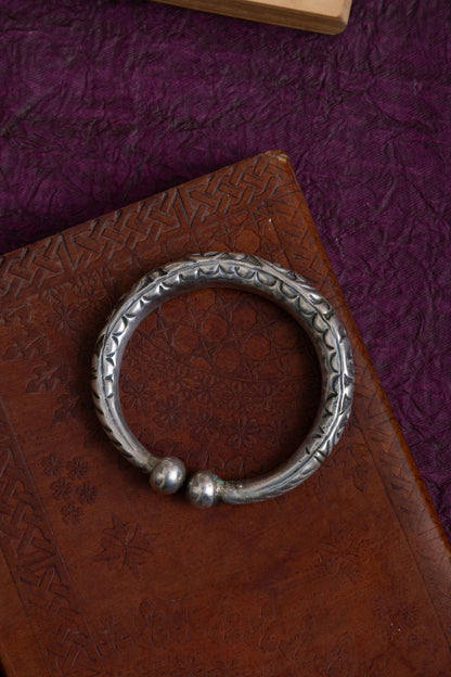 Rabari  antique silver tribal hand kada