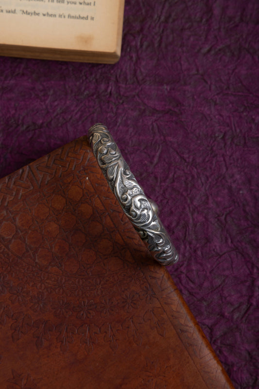 Rabari  antique silver tribal hand kada